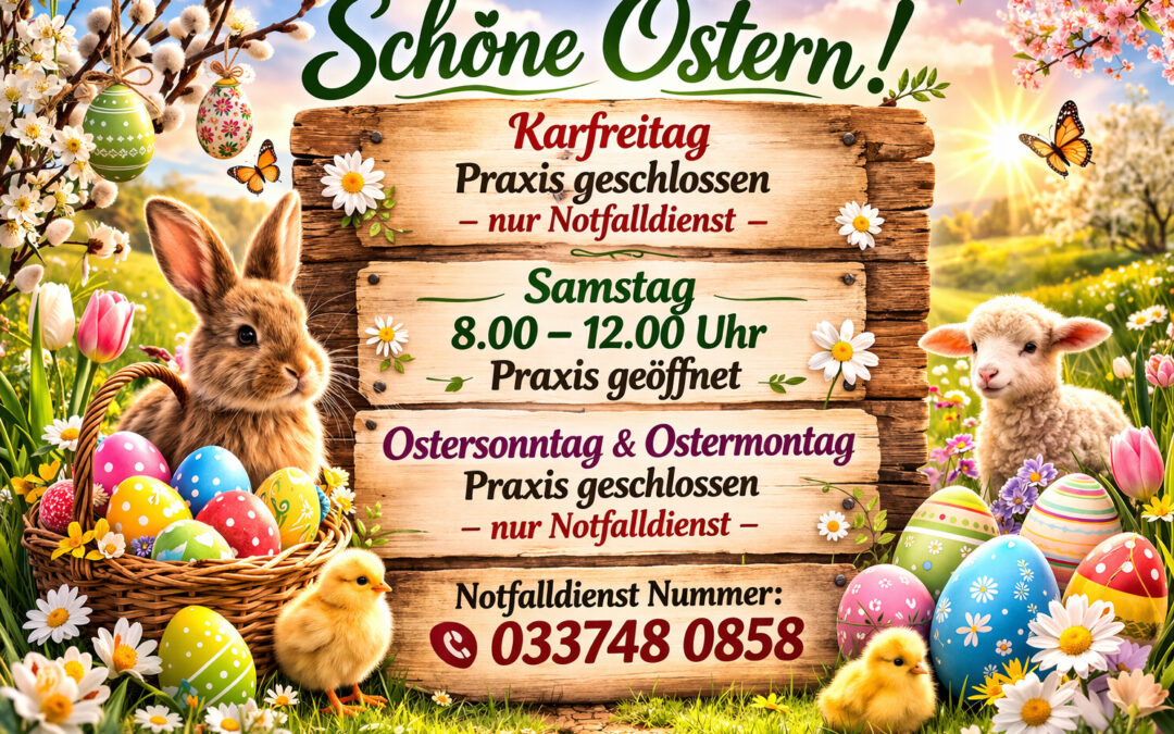 Öffnungszeiten über Ostern